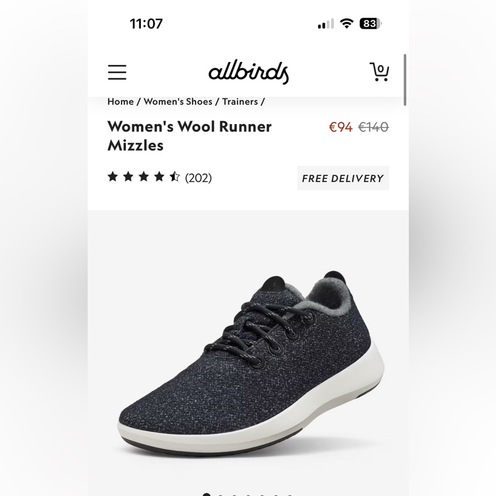 All birds grey sneakers